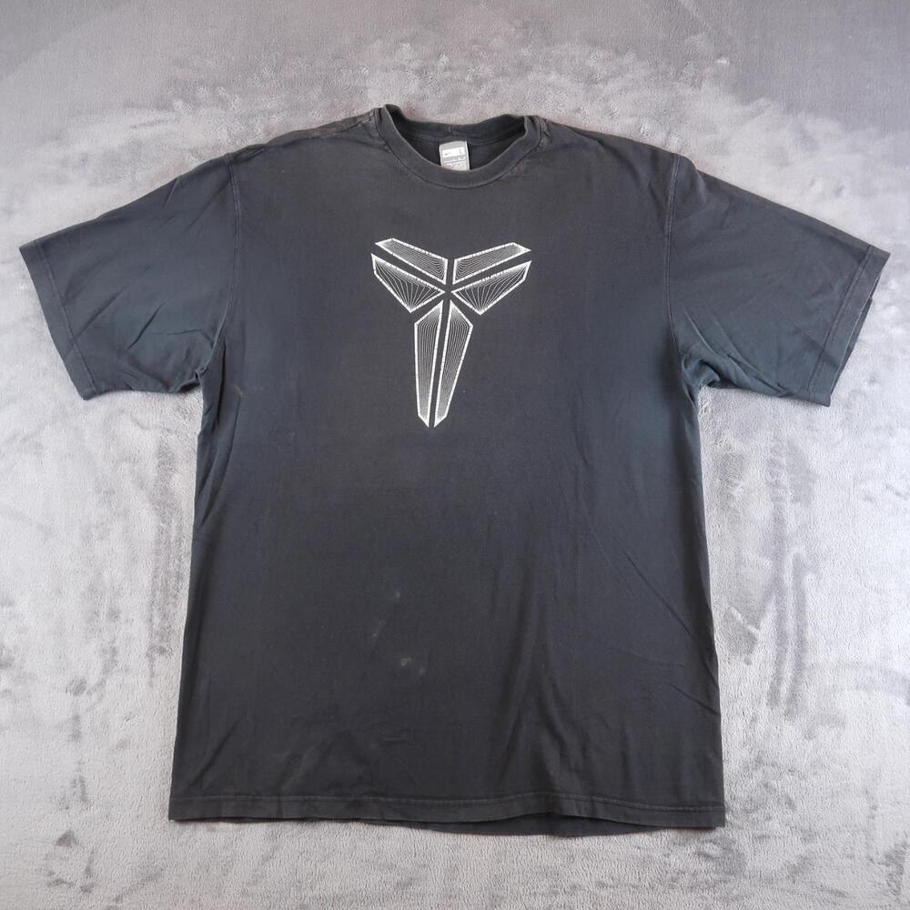 2000S Kobe Bryant Mamba Logo Gray Tag L Large Black